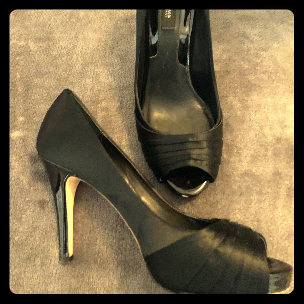 White House Black Market Satin Pumps